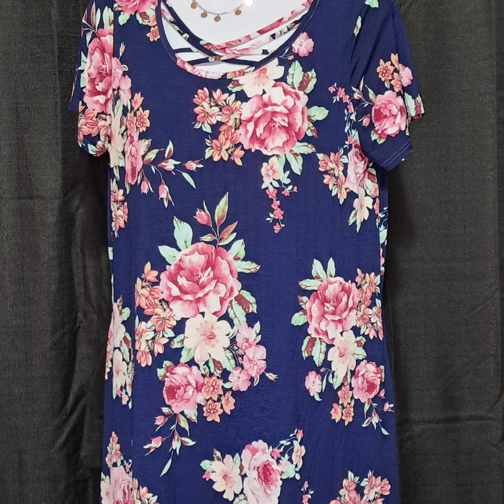 Floral Navy Women's Top